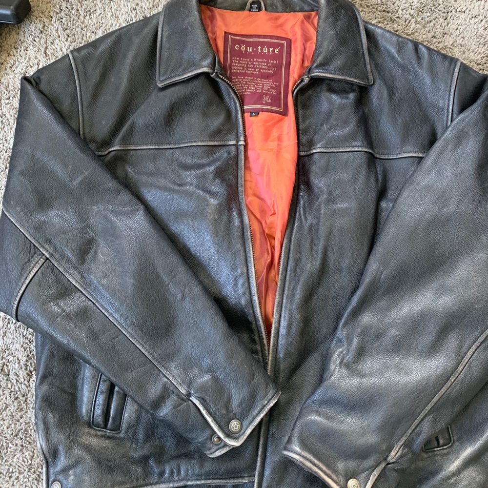 Men’s Couture J Park leather jacket